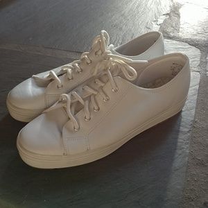 Keds white leather tennis shoe 7